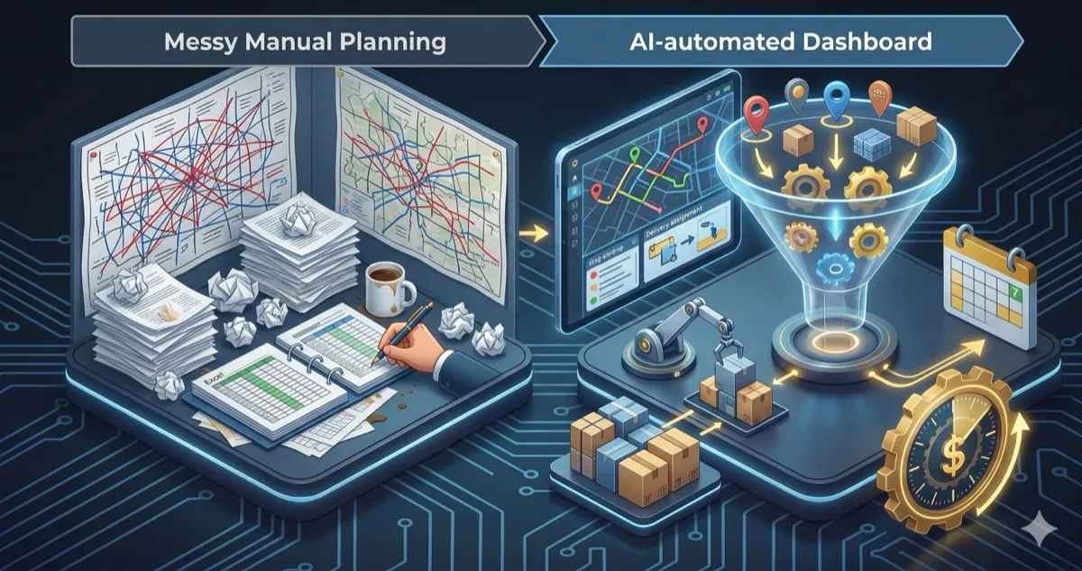 Planeación de rutas logísticas con IA y cubicaje 3D para distribución en Colombia — SmartQuick